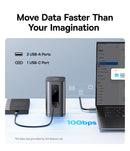 HUB USB-C BASEUS 11 em 1 – Dock Station com HDMI, DisplayPort, RJ45 e PD 100W