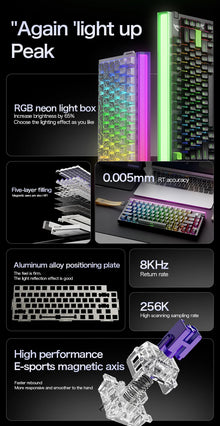 Teclado Gamer Magnético Attack Shark R85 HE