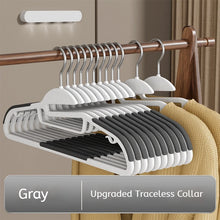 Kit com 10 Cabides Multifuncionais Antiderrapantes – Para Roupas Secas e Úmidas, Ideal para Guarda-Roupa