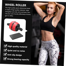 Roda Abdominal Ab Roller com Sistema de Rebound e Tapete para Joelhos – Treino de Abdômen