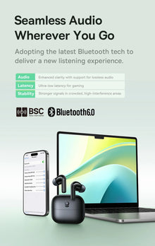 Fone Bluetooth Baseus Bass EP10 NC TWS – ANC 43dB, 4 Microfones ENC, Bluetooth 6.0 e IP55