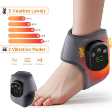 Massageador Térmico para Punho e Tornozelo sem Fio – 5 Níveis de Aquecimento e 3 Modos de Vibração