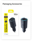Carregador Veicular BASEUS 160W USB-C Fast Charging PD 3.0 PPS