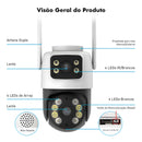 Mini Câmera Wi-Fi COIBEU 3MP Dupla Lente