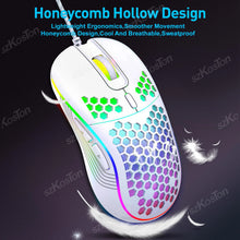 Mouse Gamer Honeycomb RGB com DPI Ajustável até 7200 DPI