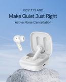 Fone Bluetooth QCY T13 ANC com Cancelamento de Ruído