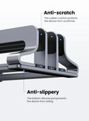 Suporte Vertical UGREEN em Alumínio Premium com 3 Slots para Notebook, MacBook, Tablet, iPad e Smartphone