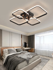 Plafon LED Retangular NEO Gleam Moderno – Luminária de Teto em Alumínio e Acrílico para Sala e Quarto