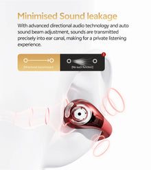 Fone Bluetooth QCY T33S Crossky C30S Open Ear – LDAC, Hi-Res Audio, Bluetooth 6.0 e Até 40 Horas