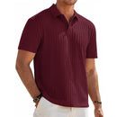 Camisa Polo Masculina Jacquard Slim Casual