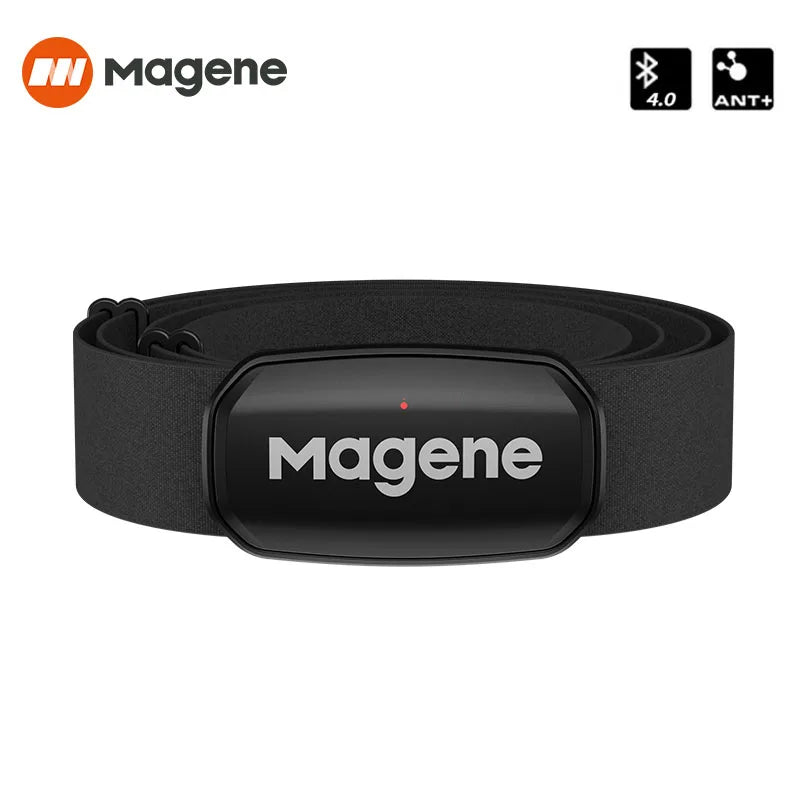 Monitor Cardíaco Magene H303 Bluetooth ANT+ – Sensor de Frequência Cardíaca com Cinta Peitoral para Garmin, Wahoo e GPS Bike