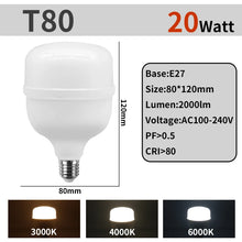 Lâmpada LED E27 Super Brilhante 50W 5000lm – Iluminação Residencial e Comercial Bivolt