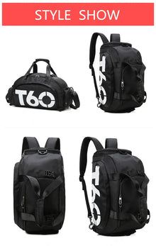 Bolsa de Academia Impermeável Rilibegan em Nylon – Bolsa Fitness para Homens e Mulheres