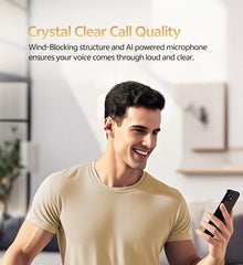 Fone Bluetooth QCY T33S Crossky C30S Open Ear – LDAC, Hi-Res Audio, Bluetooth 6.0 e Até 40 Horas