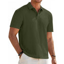Camisa Polo Masculina Jacquard Slim Casual