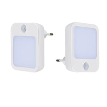 Luz Noturna LED com Sensor de Movimento – Luminária para Tomada EU/US com Acendimento Automático
