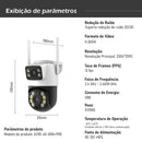 Mini Câmera Wi-Fi COIBEU 3MP Dupla Lente