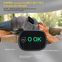 Massageador Térmico para Joelho sem Fio – Aquecimento, Vibração e Alívio Muscular para Pernas e Articulações