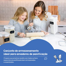 Kit com 15 Potes Herméticos para Mantimentos – Recipientes de 200ml a 2,8L para Organização da Cozinha