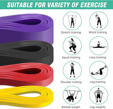 Faixa Elástica de Resistência com 7 Níveis – Elástico para Academia, Yoga, Pilates e Treino Funcional