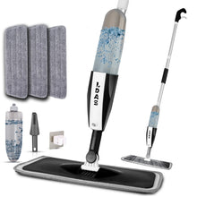 Mop Spray Giratório 360° com Refil de Microfibra – Esfregão Plano para Limpeza de Pisos