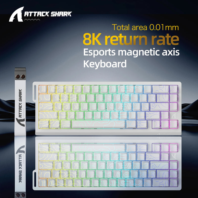Teclado Gamer Magnético Attack Shark X68HE