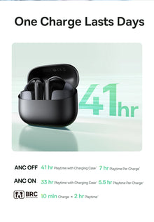 Fone Bluetooth Baseus Bass EP10 NC TWS – ANC 43dB, 4 Microfones ENC, Bluetooth 6.0 e IP55